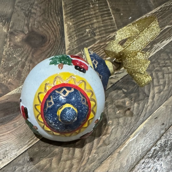 Christmas ORNAMENT Santa Claus trinket box Ball Bulb opens up - Picture 5 of 5